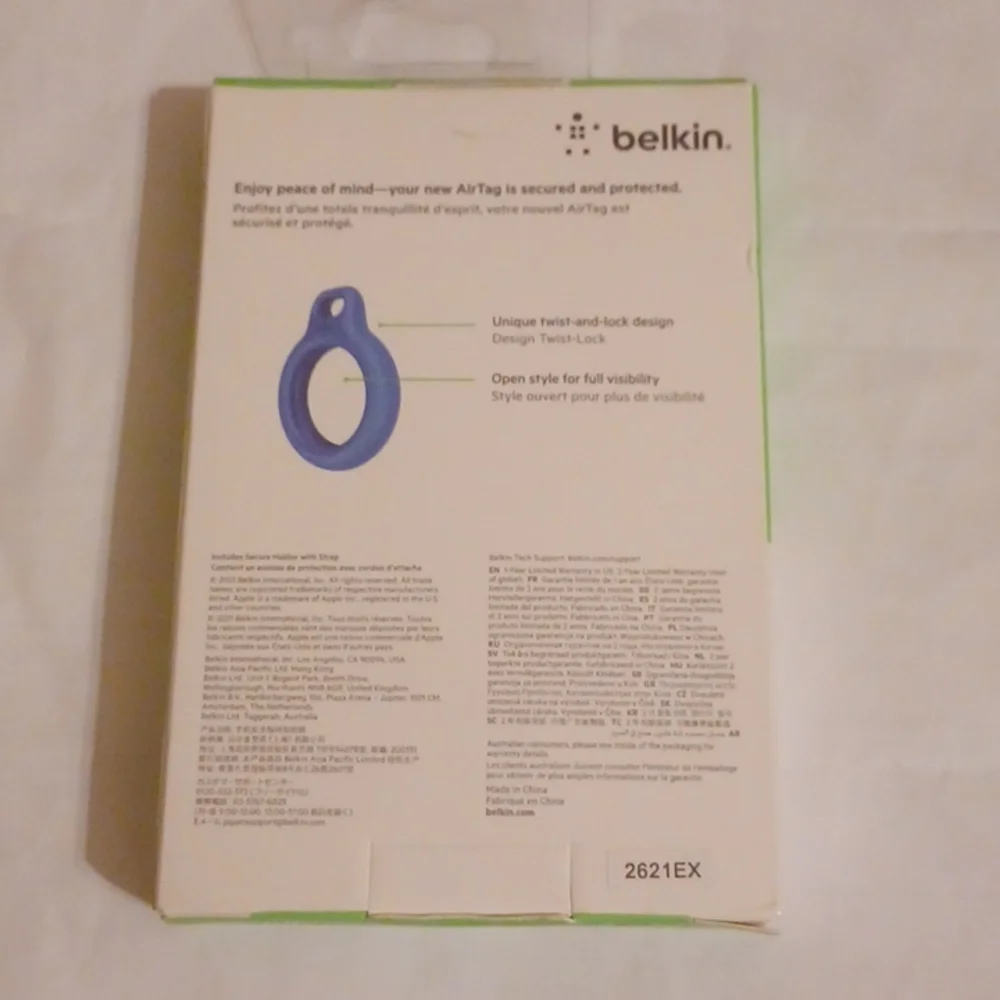 NIB Belkin Secure Holder with Strap for Apple AirTag